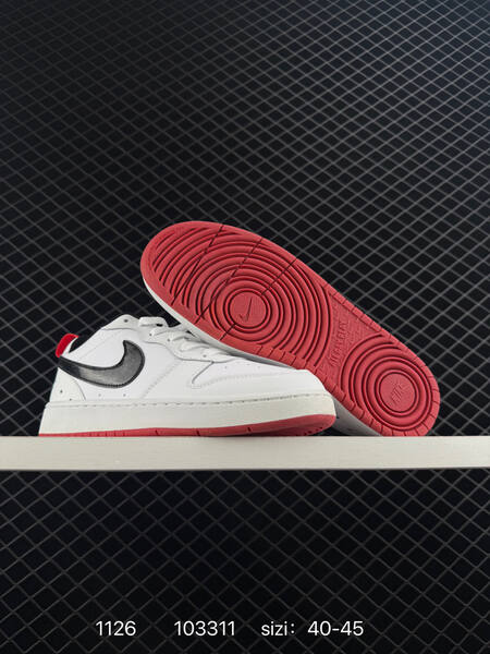 Nike Court Borough Low 2 Black Red White EU 40-45 casual lifestyle