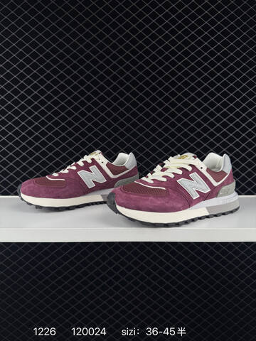 New Balance 574 U574LGE1 Burgundy White Grey Black EU 36-45 Sneaker - Unisex (BS-82448)