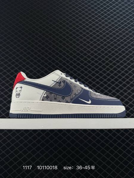 Nike Air Force 1 07 LV8 white gray black with red accents EU 36-45 lifestyle