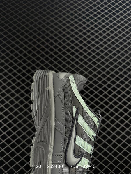 Nike P-6000 black grey with mint green accents 39-46 running lifestyle