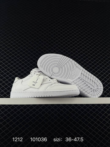 Jordan Air Jordan 1 Low Travis Scott Triple White EU 36-47 5 Sneaker - Unisex (BS-80077)