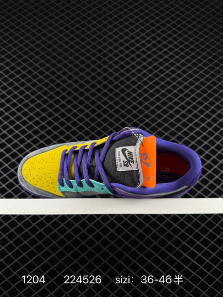 Nike SB Dunk Low Pro Grey Purple Yellow Black Turquoise EU 36-46 5 skate lifestyle