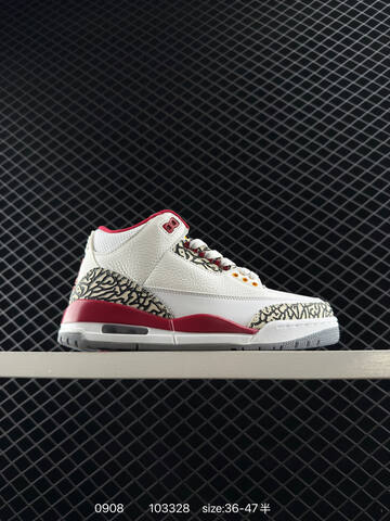 Jordan Air Jordan 3 Retro White Black Blue Grey EU 36-47 Basketball Shoe - Unisex (BS-80743)