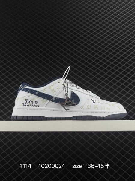 Nike SB Dunk Low cream white with black blue grey and lavender monogram custom colorways EU 36-45 skate lifestyle