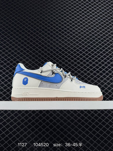 Nike Air Force 1 07 Low cream grey navy blue assorted EU 36-45 5 lifestyle