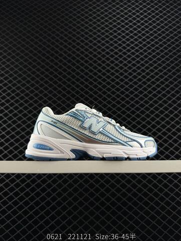 New Balance 740 U740BM2BS White Silver Blue EU 36-45 Running Shoe - Unisex (BS-83273)