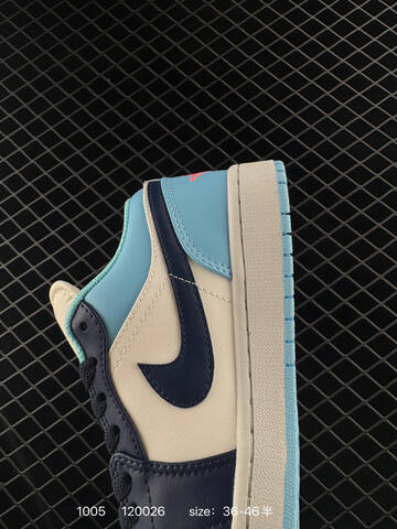 Jordan Air Jordan 1 Low Sail Navy Blue Light Blue EU 36-46 Skate Shoe - Unisex (BS-80578)