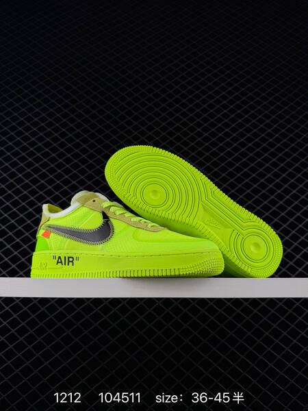 Nike Air Force 1 Low volt neon yellow black EU 36-45 5 lifestyle