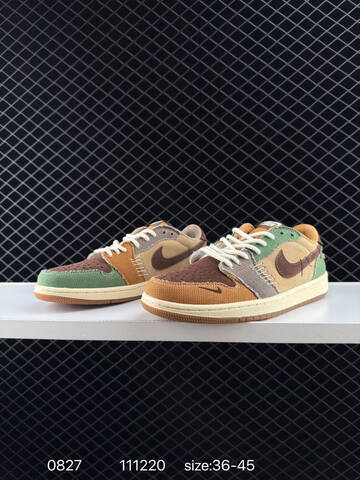 Jordan Air Jordan 1 Low DZ7292-831 Brown Tan Green Beige Gum EU 36-45 Sneaker - Unisex (BS-80825)