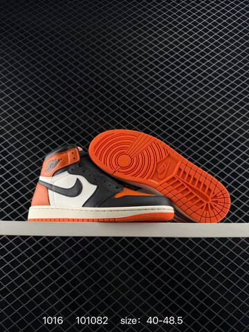 Jordan Air Jordan 1 Retro High OG DZ5485 008 Black Orange Sail White EU 40-48 5 Basketball Shoe - Men's (BS-80513)