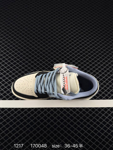Jordan Air Jordan 1 Low OG Black Cream Light Blue EU 36-45 Sneaker - Unisex (BS-80042)