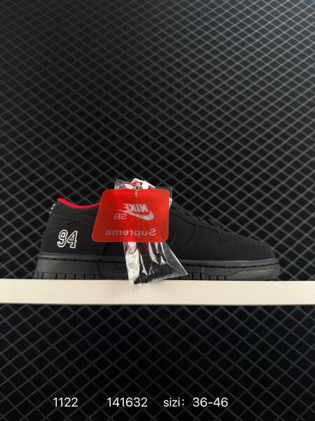 Nike Dunk Low black red 36-46 skate lifestyle