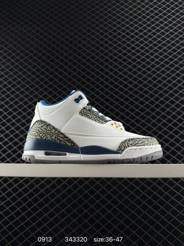 Jordan Air Jordan 3 Retro UNC White Blue Grey Yellow EU 36-47 Basketball Shoe - Unisex (BS-80720)