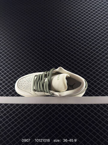 Jordan Air Jordan 1 Low Sail Olive Green EU 36-45 Sneaker - Unisex (BS-80755)