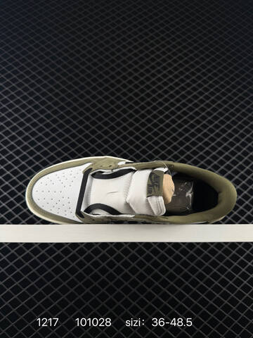 Jordan Air Jordan 1 Retro Low OG HQ6998-200 White Olive Black Sail EU 36-48 5 Sneaker - Unisex (BS-80043)