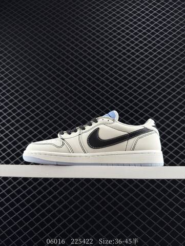 Jordan Air Jordan 1 Low Travis Scott Reverse Mocha Givenchy Custom Sail Black Light Blue EU 36-45 Sneaker - Unisex (BS-81201)