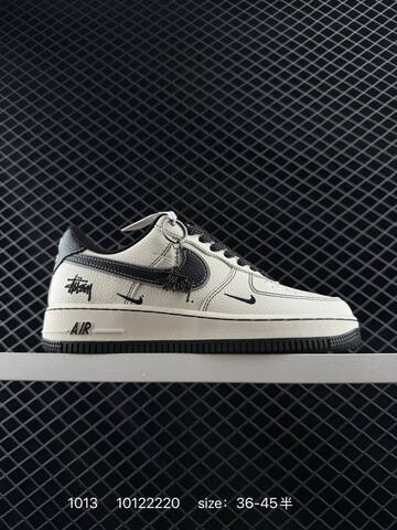 Nike Air Force 1 Off White Black EU 36-45 Sneaker - Unisex (BS-80527)
