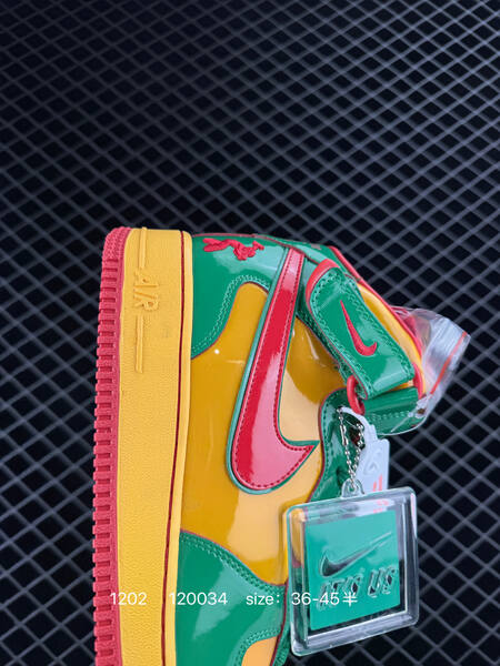 Nike Air Force 1 07 green yellow red EU 36-45 5 lifestyle