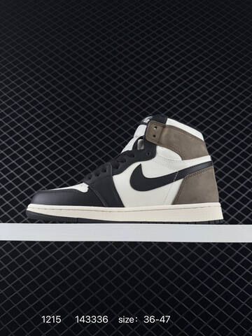 Jordan Air Jordan 1 Retro High OG 555088 115 Sail Black Dark Mocha Brown EU 36-47 Basketball Shoe - Unisex (BS-80058)