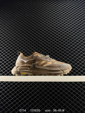 HOKA ONE ONE Mafate Speed 4 Brown Beige Grey EU 36-45 Trail Shoe Trail Running Sneakers - Unisex (BS-86556)