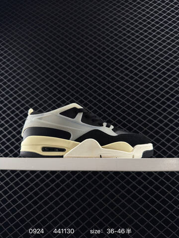 Jordan Air Jordan 4 RM Black Sail Cream Off White EU 36-46 Basketball Shoe - Unisex (BS-80641)