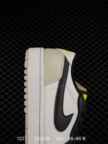 Jordan Air Jordan 1 Low DD9315-100 White Black Light Grey Neon Yellow EU 36-46 Sneaker - Unisex (BS-79975)