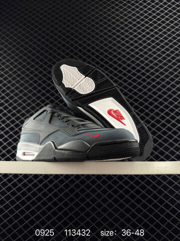 Jordan Air Jordan 4 RM Nigel Sylvester Anthracite Dark Grey Black White Red EU 36-48 Sneaker - Unisex (BS-80640)