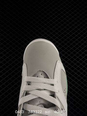 Jordan Air Jordan 6 Retro White Grey Mint Green EU 40-47 Basketball Shoe - Men's (BS-79492)