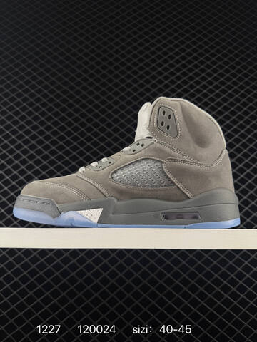 Jordan Air Jordan 5 Retro High Grey White Ice Blue EU 40-45 Basketball Shoe - Men's (BS-79981)