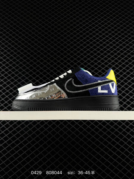 Nike Air Force 1 black silver yellow blue green 36-45 lifestyle