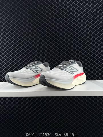 New Balance Fresh Foam X 1080 V14 Grey Cream Red Dark Grey EU 36-45 Running Shoe - Unisex (BS-83369)