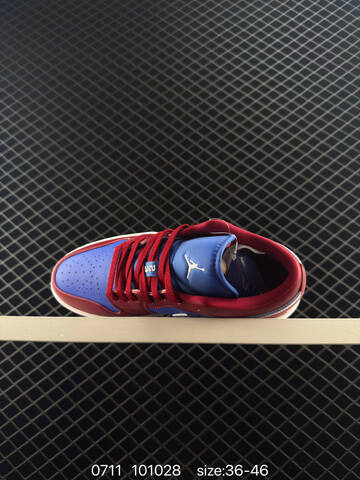 Jordan Air Jordan 1 Low Red Blue White EU 36-46 Sneaker - Unisex (BS-81078)
