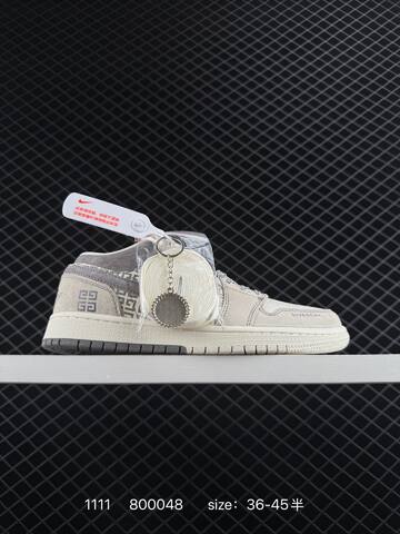 Jordan Air Jordan 1 Low Beige Grey Off White EU 36-45 Sneaker - Unisex (BS-80306)