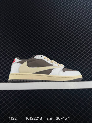 Jordan Air Jordan 1 Low Travis Scott Reverse Mocha White Brown Cream Black Red EU 36-45 Sneaker - Unisex (BS-80212)