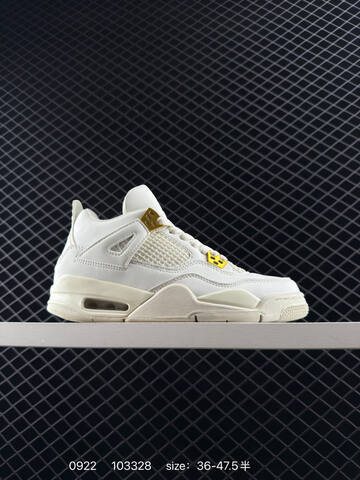Jordan Air Jordan 4 Retro White Red Black EU 36-47 5 Basketball Shoe - Unisex (BS-80659)