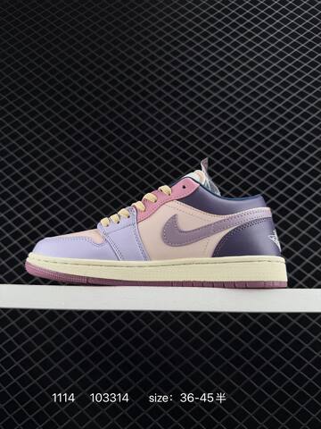 Jordan Air Jordan 1 Low DZ2768-651 Light Pink Purple Cream Dark Purple EU 36-45 Sneaker - Unisex (BS-80278)