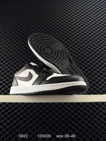 Jordan Air Jordan 1 Low Black White Brown EU 36-46 Sneaker - Unisex (BS-80854)
