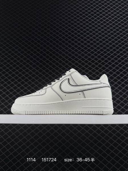 Nike Air Force 1 07 white black EU 36-45 5 casual lifestyle