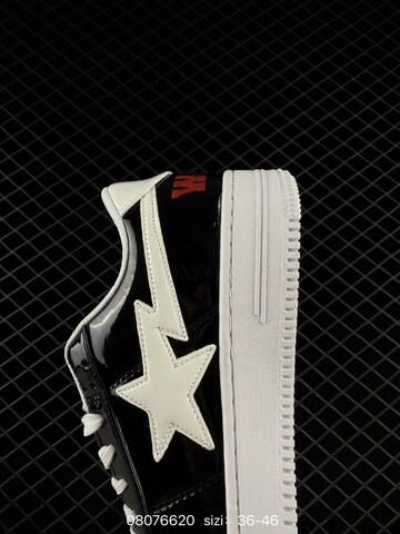 BAPE Bape Sta To Low black white red EU 36-46 skate