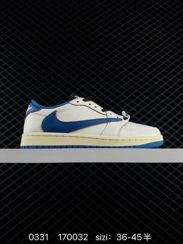 Jordan Air Jordan 1 Low OG SP Travis Scott Black Brown White Sail Red EU 36-45 Sneaker - Unisex (BS-79571)