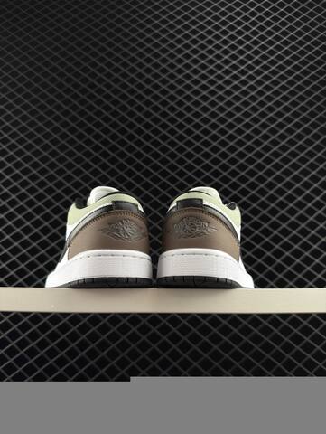 Jordan Air Jordan 1 Low White Blue Black Brown Light Green EU 36-45 Sneaker - Unisex (BS-81215)