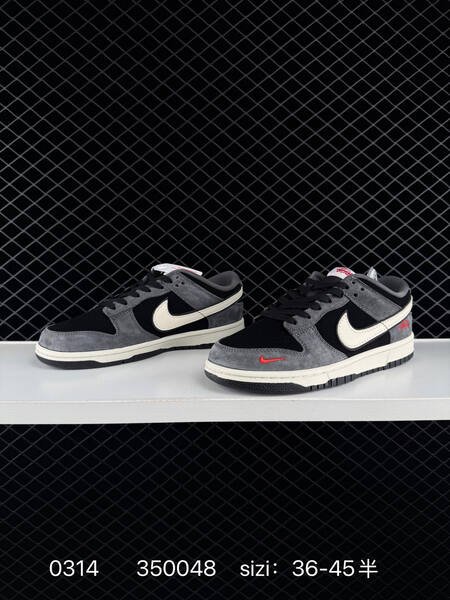 Nike Dunk Low Retro black grey white with red accents EU 36-45 skate lifestyle