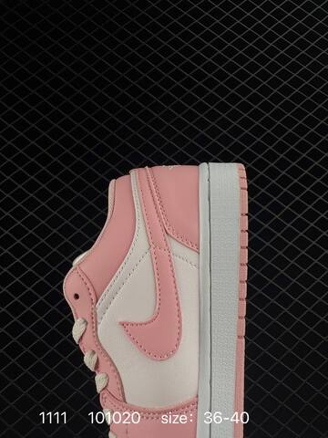 Jordan Air Jordan 1 Low White Pink EU 36-40 Sneaker - Unisex (BS-80302)