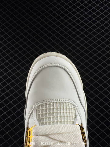 Jordan Air Jordan 4 Retro Vivid Sulfur White Metallic Gold Sail EU 36-47 Basketball Shoe - Unisex (BS-80879)