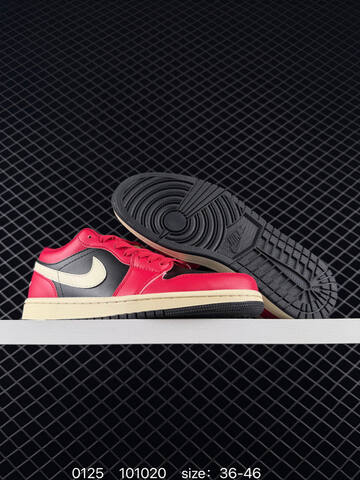 Jordan Air Jordan 1 Low Navy White Sail Red EU 36-46 Sneaker - Unisex (BS-79772)