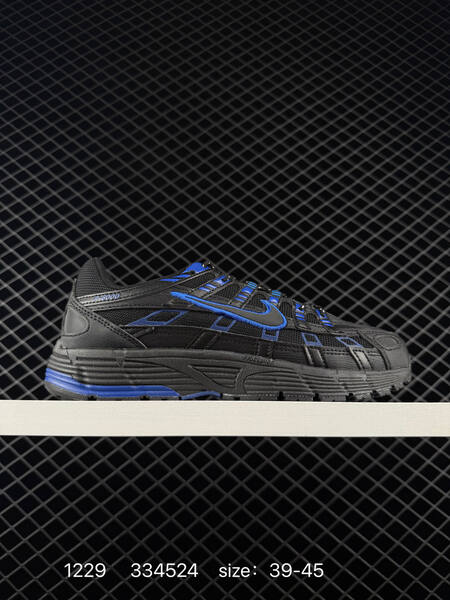 Nike P-6000 Black Blue and Silver Black EU 39-45 running lifestyle