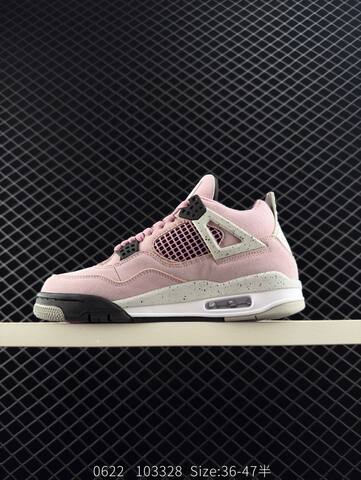 Jordan Air Jordan 4 Retro Pink White Black EU 36-47 Basketball Shoe - Unisex (BS-81161)