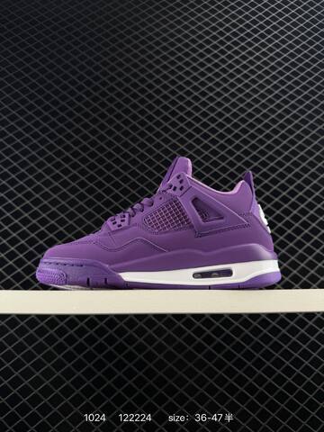 Jordan Air Jordan 4 Retro HF4340-104 Purple White EU 36-47 Basketball Shoe - Unisex (BS-80450)
