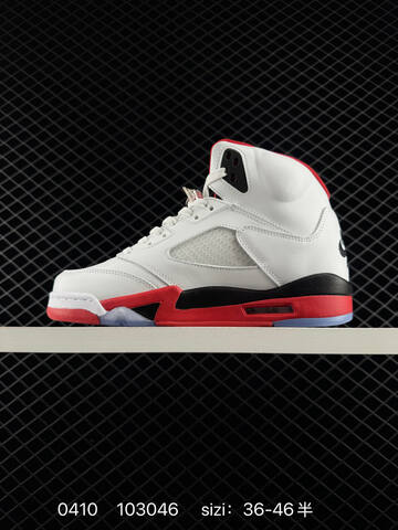 Jordan Air Jordan 5 Retro Fire Red White Black Red Clear Blue EU 36-46 Basketball Shoe - Unisex (BS-79515)