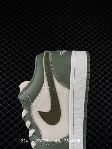 Jordan Air Jordan 1 Low 553558-172 Sail Light Olive Dark Olive White EU 36-46 Sneaker - Unisex (BS-80002)